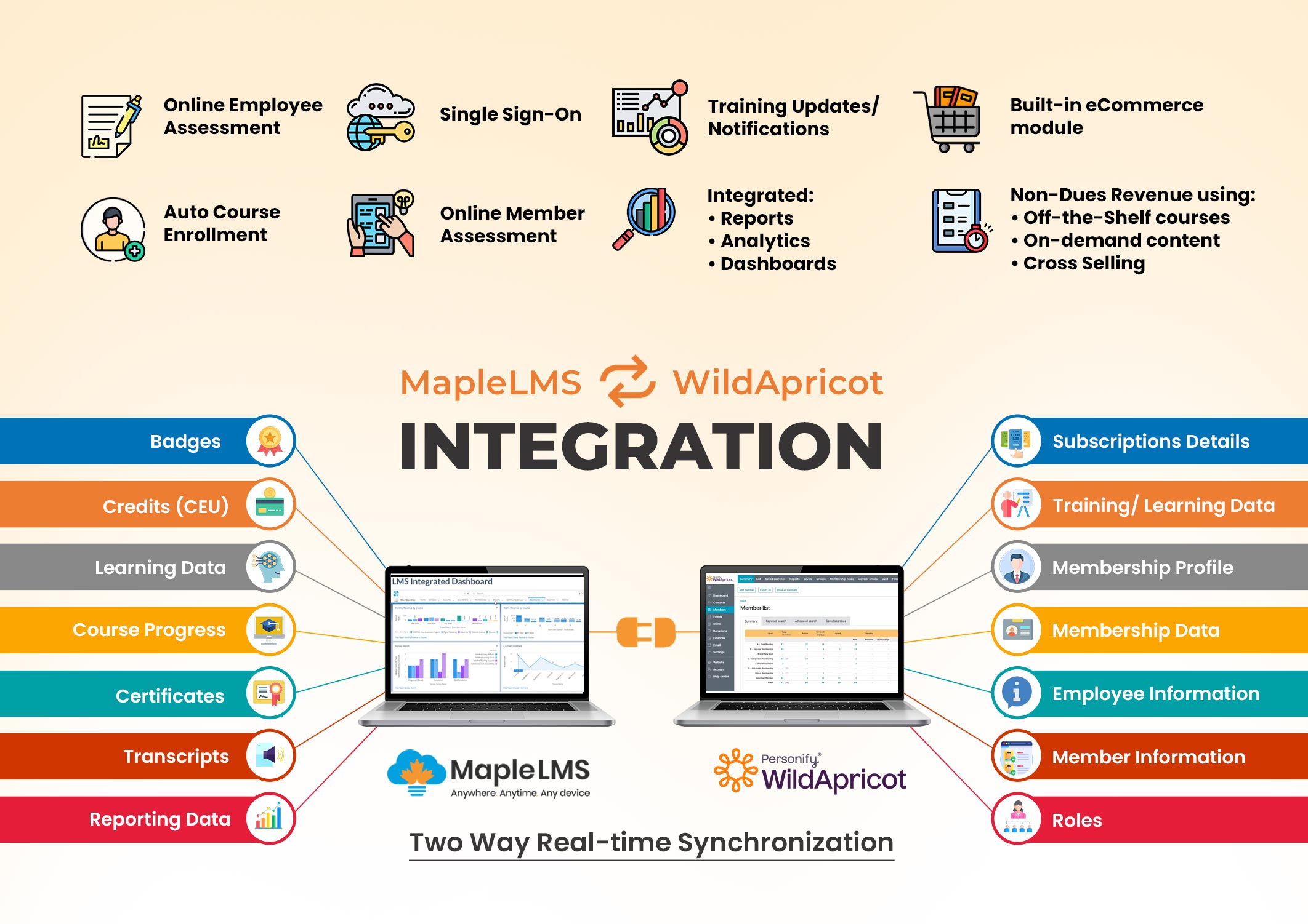 Integration infographics of