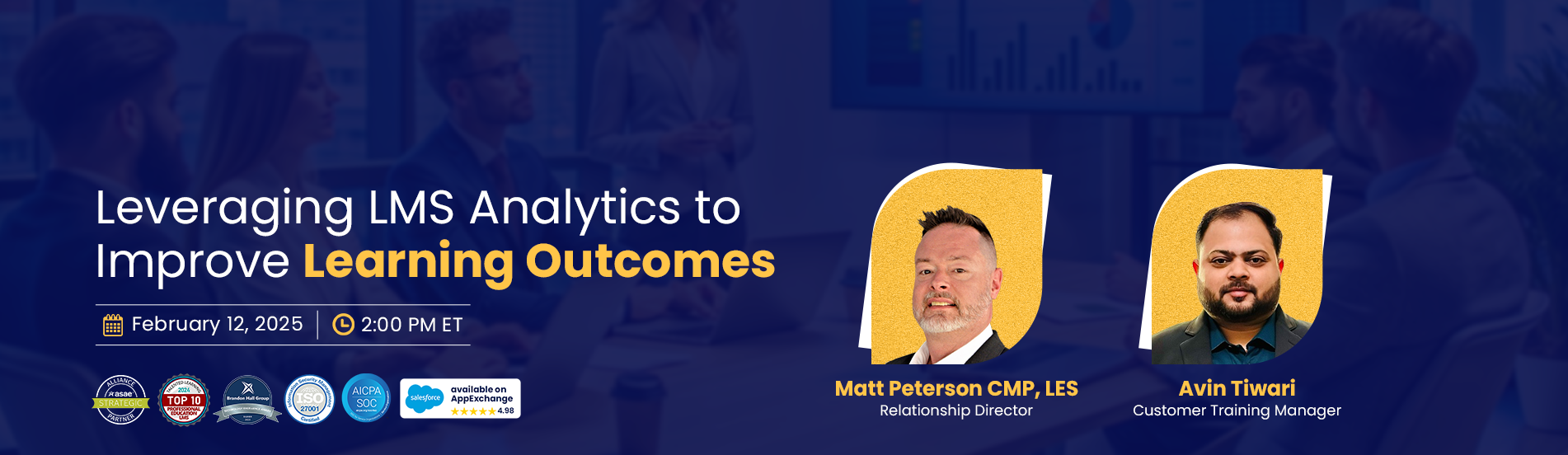 webinar LMS Analytics to Improve Learning